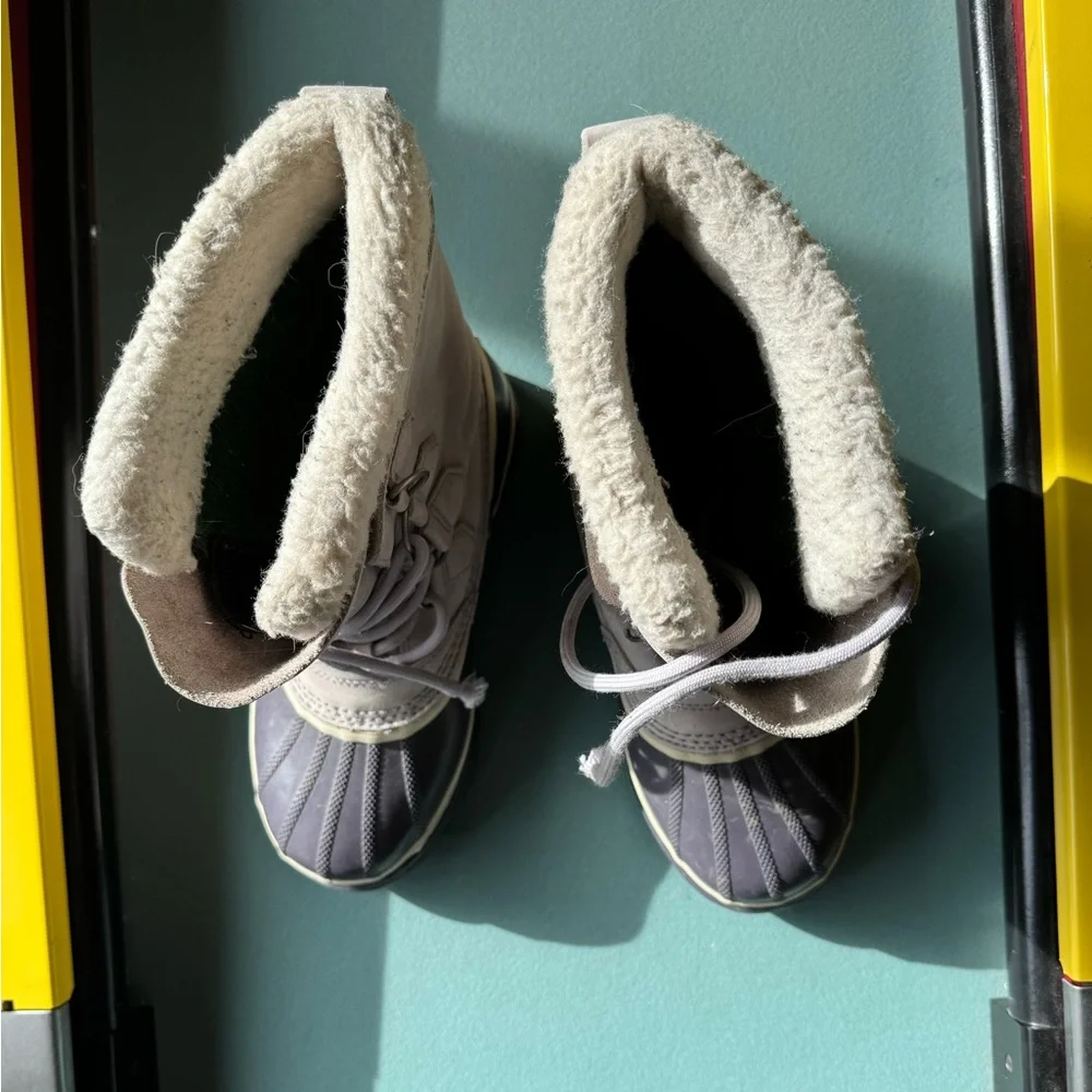 Sorel Caribou Light Purple Boots Waterproof Insulated Lace Up Women’s Size 8 - Picture 15 of 15